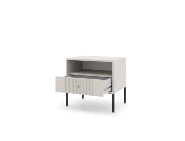 FURNLUX YÖPÖYTÄ ISEO BEIGE & MUSTA 54CM
