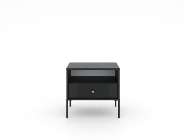 FURNLUX NATTDUKSBORD ISEO SVART 54CM