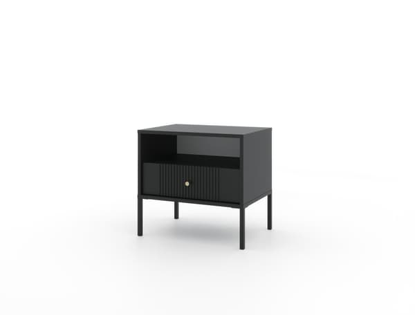 FURNLUX NATTDUKSBORD ISEO SVART 54CM