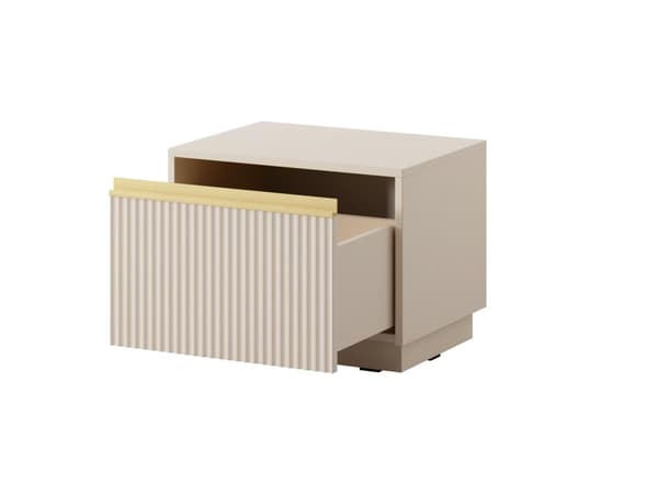 FURNLUX NATTDUKSBORD ROYAL BEIGE & GULD 54CM