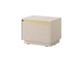 Miniatyrbild 1 av 5: FURNLUX NATTDUKSBORD ROYAL BEIGE & GULD 54CM