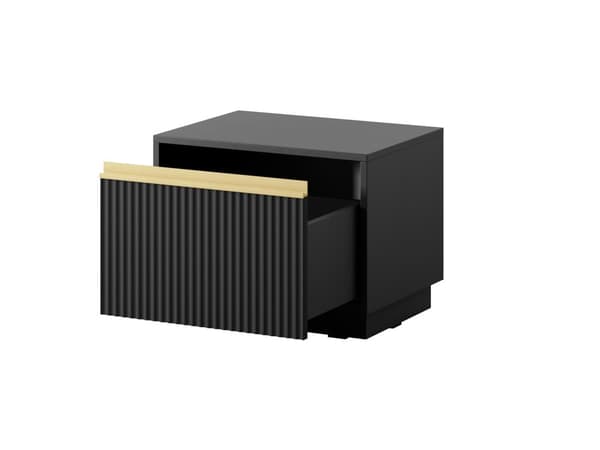 FURNLUX NATTDUKSBORD ROYAL SVART & GULD 54CM
