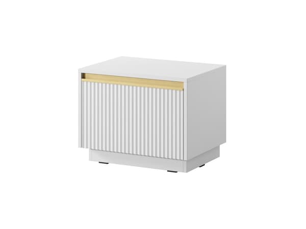 FURNLUX NATTDUKSBORD KUNGLIGT VITT & GULD 54CM