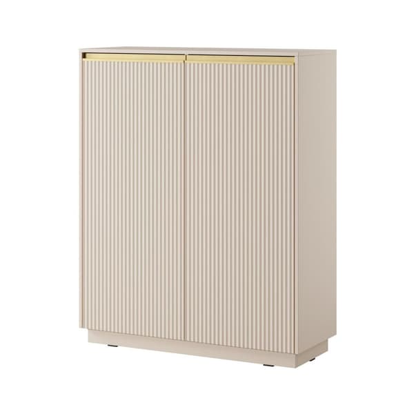 FURNLUX SKÄNK ROYAL BEIGE & GULD 104CM