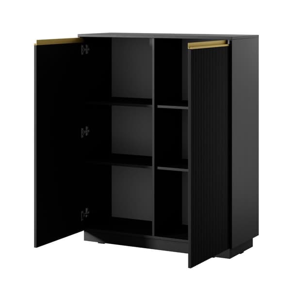 FURNLUX LIPASTO KUNINKAALLINEN MUSTA & KULTA 104CM