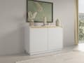 Miniatyrbild 3 av 4: FURNLUX SKÄNK ROYAL VIT & GULD 104CM