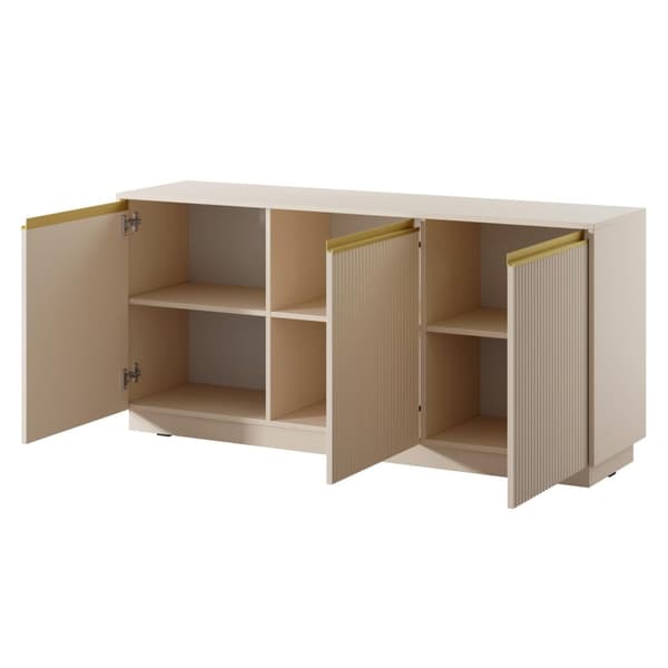FURNLUX LIPASTO KUNINKAALLINEN BEIGE & KULTA 154CM