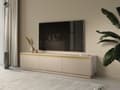 Miniatyrbild 3 av 7: FURNLUX TV-BÄNK ROYAL BEIGE & GULD 180CM