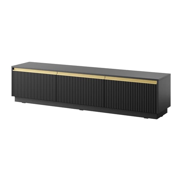 FURNLUX TV-BORD ROYAL SVART & GULD 180CM