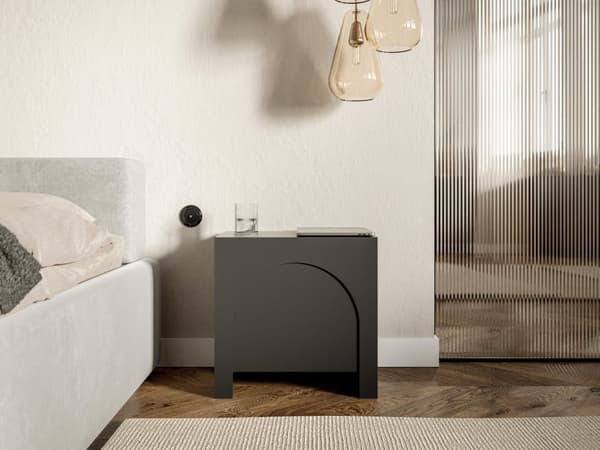FURNLUX YÖPÖYTÄ ARCO MUSTA 50CM