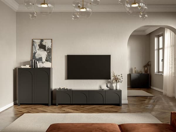 FURNLUX SKÄNK ARCO SVART 100CM