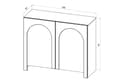 Pikkukuva 7 / 7: FURNLUX LIPASTO ARCO MUSTA 100CM