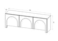 Miniatyrbild 6 av 6: FURNLUX TV-BORD ARCO SVART 150CM