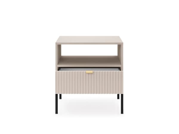 FURNLUX NATTDUKSBORD AVON BEIGE & SVART 54CM