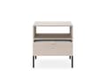 Miniatyrbild 3 av 5: FURNLUX NATTDUKSBORD AVON BEIGE & SVART 54CM