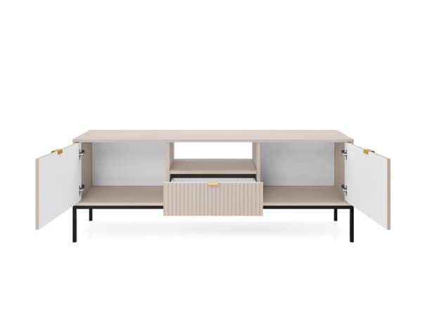 FURNLUX TV-BÄNK AVON BEIGE & SVART 154CM
