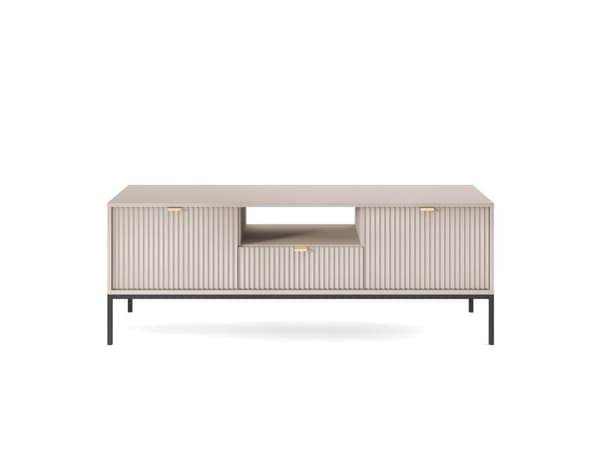 FURNLUX TV-BÄNK AVON BEIGE & SVART 154CM