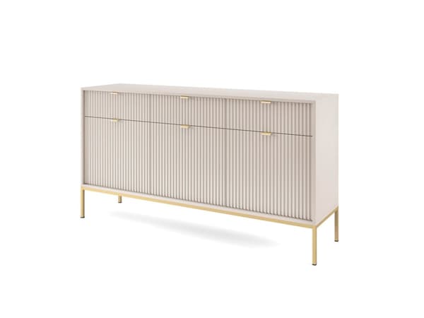 FURNLUX SKÄNK AVON BEIGE & GULD 154CM
