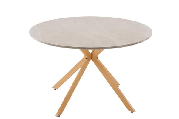 FURNLUX MATBORD PIAZZA MARMORGRÅ & EK 120CM