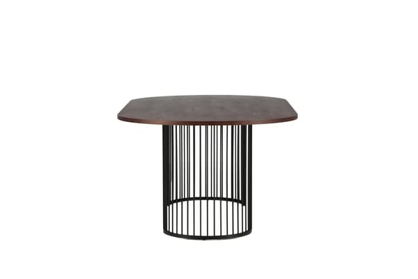 FURNLUX MATBORD HAMNESKAR VALNÖT & SVART 110CM