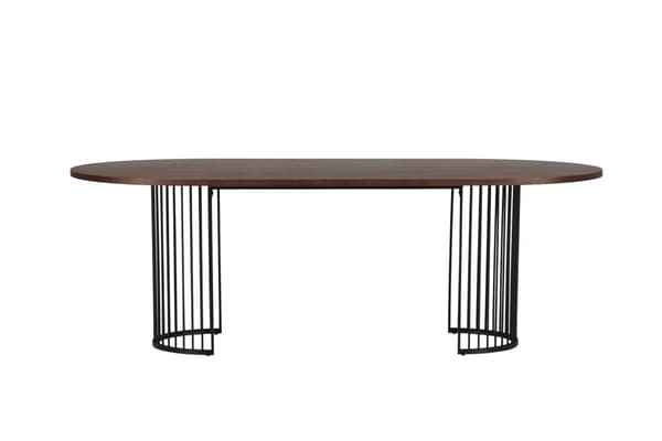 FURNLUX MATBORD HAMNESKAR VALNÖT & SVART 110CM