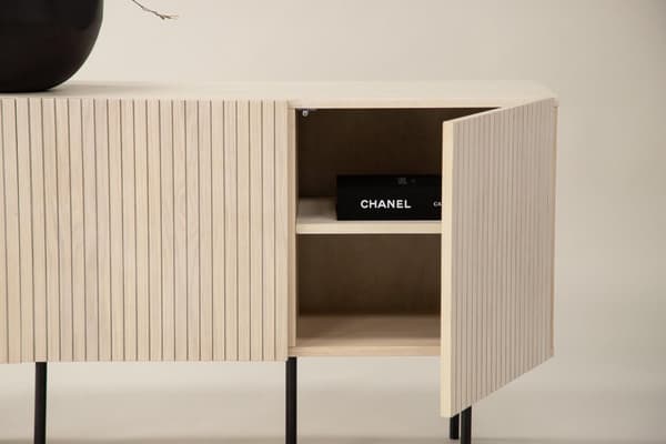 FURNLUX SIVUPÖYTÄ BJORKON BEIGE & MUSTA 150CM