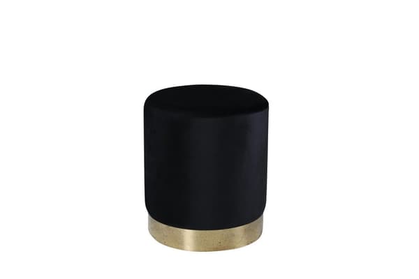FURNLUX PUFF BENJI MUSTA & KULTA 35CM
