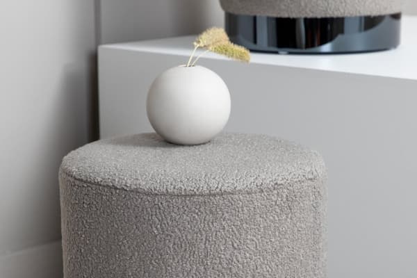 FURNLUX PUF BENJI MØRKEGRÅ & SORT 35CM