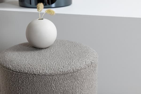 FURNLUX PUF BENJI MØRKEGRÅ & SORT 35CM
