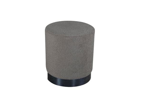 FURNLUX PUF BENJI MØRKEGRÅ & SORT 35CM