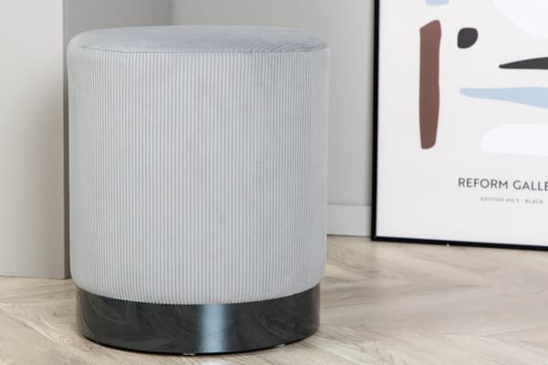 FURNLUX SITTPUFF BENJI GRÅ & SVART 35CM