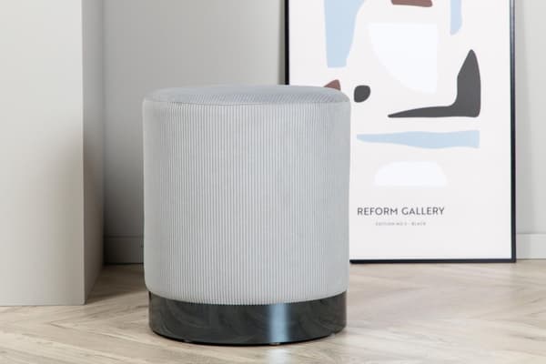 FURNLUX SITTPUFF BENJI GRÅ & SVART 35CM