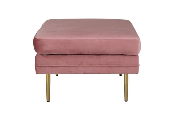 FURNLUX OTTOMAN BOOM PINK & GOLD 90CM