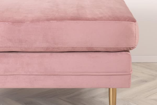 FURNLUX OTTOMAN BOOM PINK & GOLD 90CM