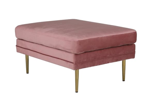 FURNLUX OTTOMAN BOOM ROSA & GULD 90CM