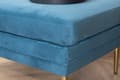 Miniatyrbild 7 av 10: FURNLUX OTTOMAN BOM BLÅ & GULD 90CM