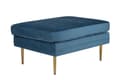 Miniatyrbild 1 av 10: FURNLUX OTTOMAN BOM BLÅ & GULD 90CM