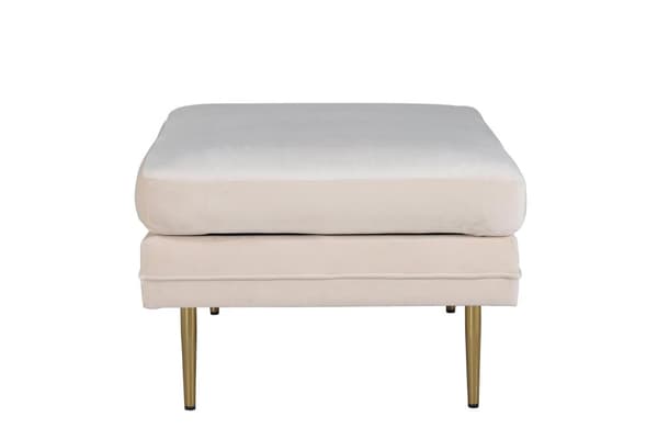 FURNLUX OTTOMAN BOOM BEIGE & GULD 90CM