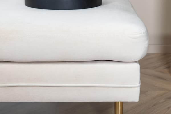 FURNLUX OTTOMAN BOOM BEIGE & GULD 90CM