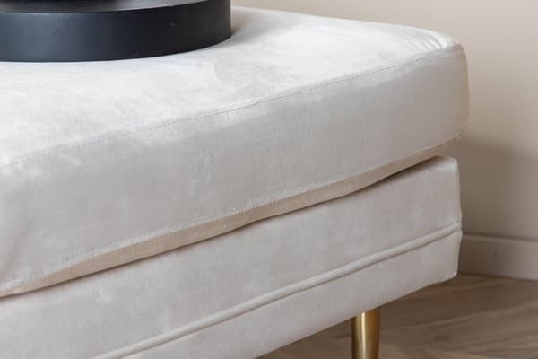FURNLUX OTTOMAN BOOM BEIGE & GULD 90CM