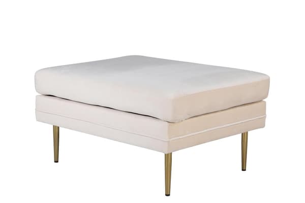 FURNLUX OTTOMAN BOOM BEIGE & GULD 90CM