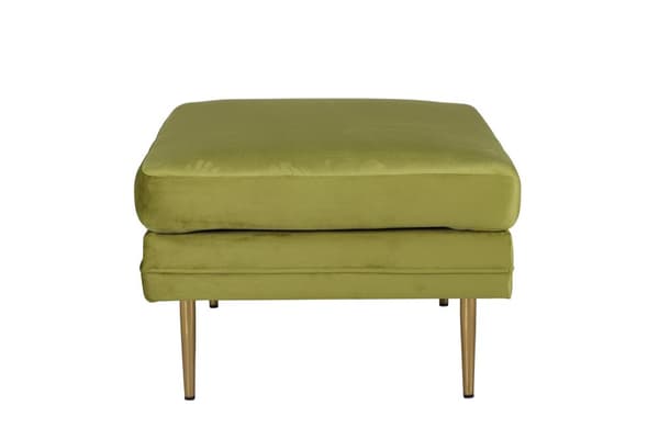FURNLUX OTTOMAN BOOM GRØN & GULD 90CM