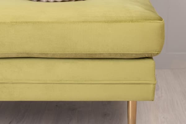 FURNLUX OTTOMAN BOOM GRØN & GULD 90CM