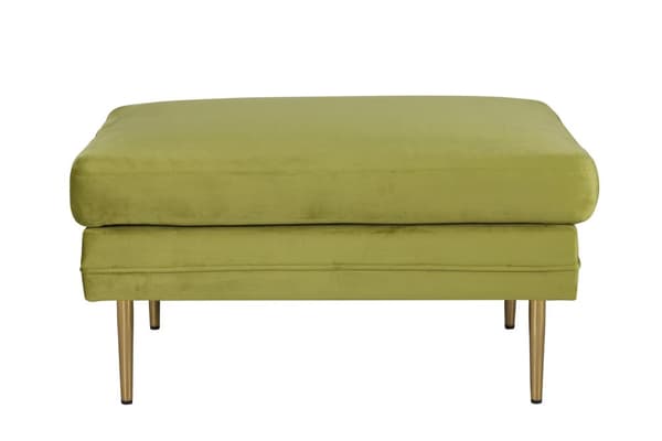 FURNLUX OTTOMAN BOOM GRØN & GULD 90CM