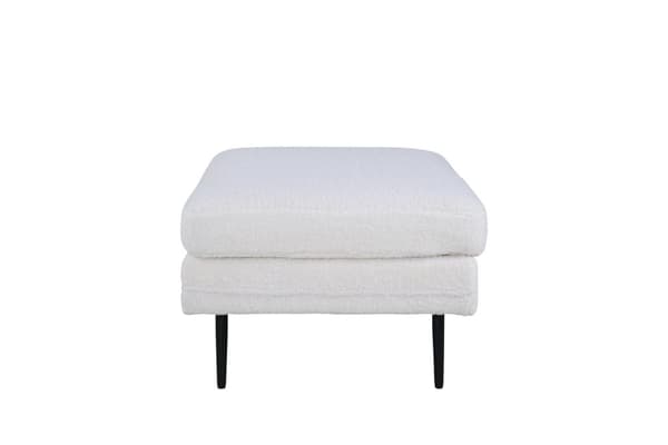 FURNLUX OTTOMAN BOOM HVID & SORT 90CM