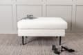 Miniatyrbillede 4 af 8: FURNLUX OTTOMAN BOOM HVID & SORT 90CM