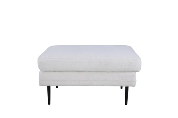 FURNLUX OTTOMAN BOOM HVID & SORT 90CM