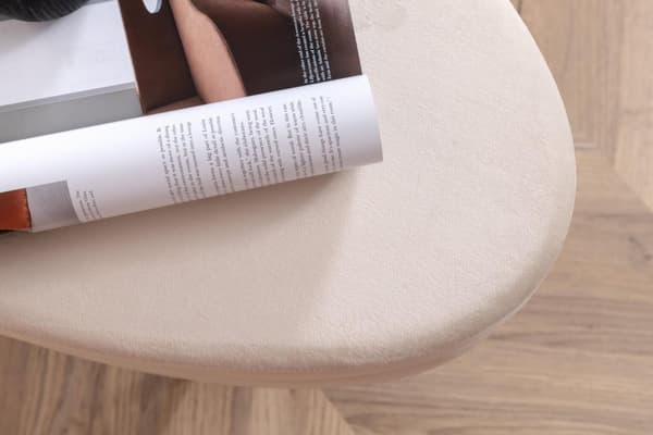 FURNLUX OTTOMAANI OTTO CREME VALKOINEN & MUSTA 100CM