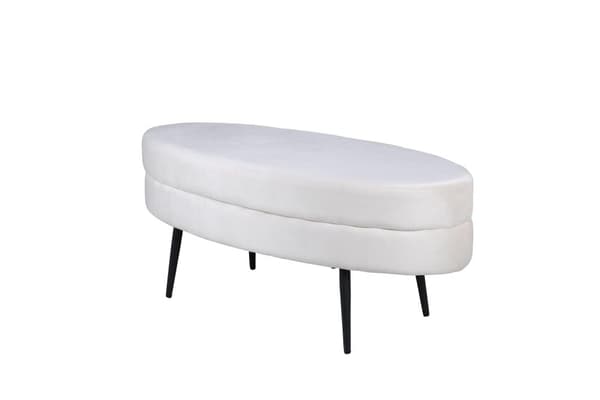 FURNLUX OTTOMAANI OTTO CREME VALKOINEN & MUSTA 100CM
