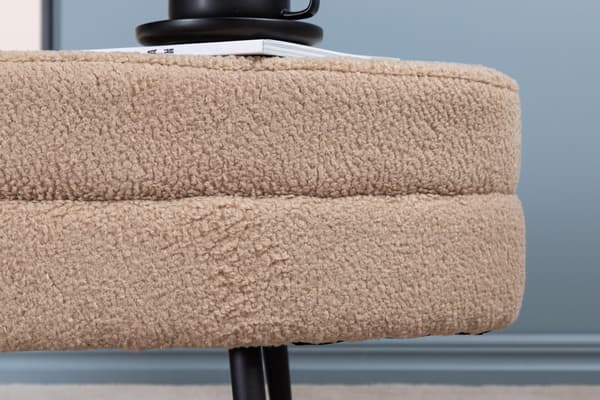FURNLUX OTTOMAANI OTTO BEIGE & MUSTA 100CM